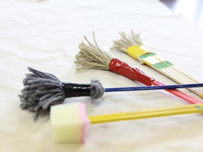 手づくりのふで